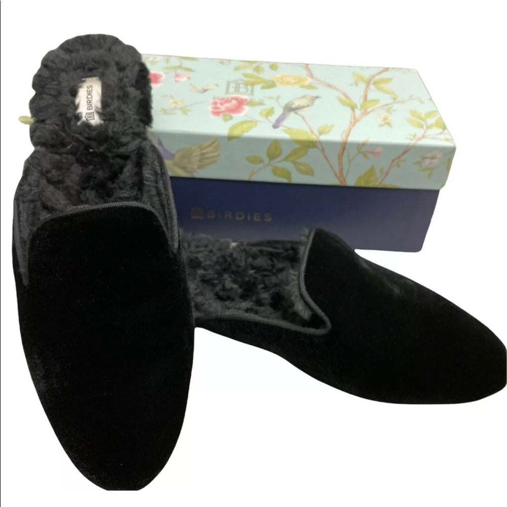 Birdies - Phoebe Black Faux Fur - SZ 9